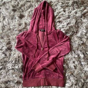 Juicy Couture Velour Zip Up Track Jacket